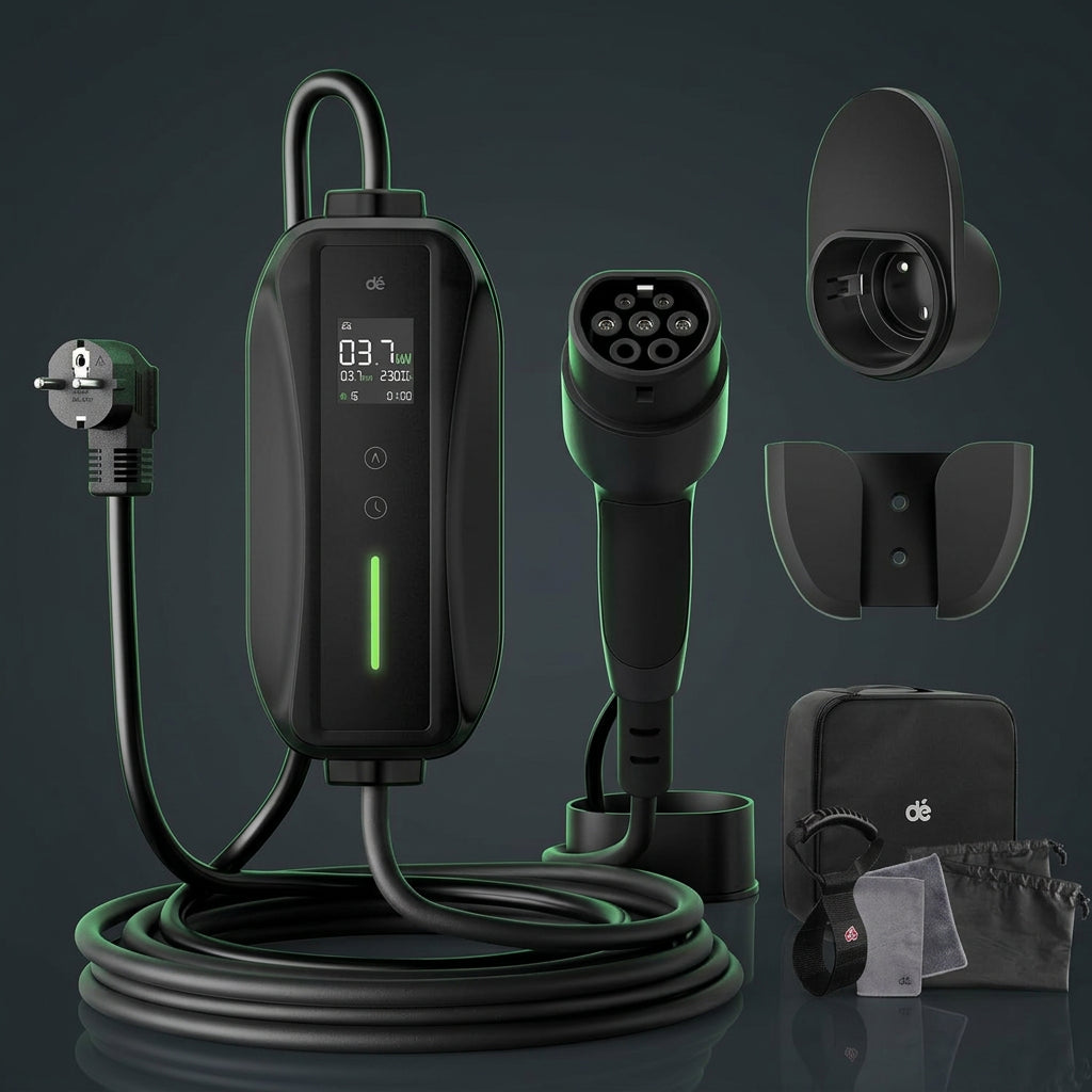 Chargeur portable 3,7 kW écran LCD – Type 2