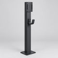 Pied de support anthracite pour borne de recharge