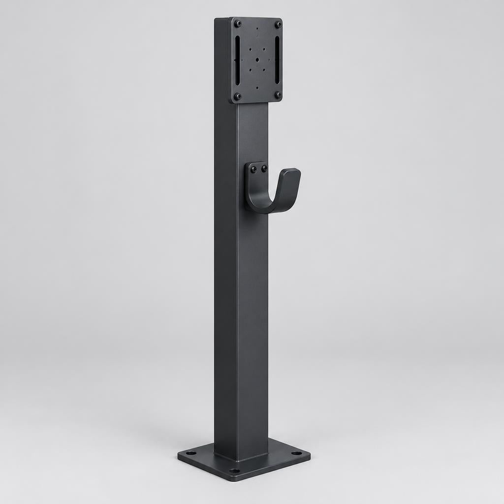 Pied de support anthracite pour borne de recharge