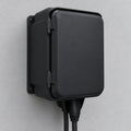Boîtier de protection noir pour borne de recharge